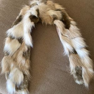 Faux Fur Shawl / Scarf / Wrap